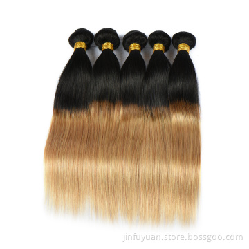 Human Hair 1B/27 Weave Bundle, Virgin Hair Wholesale,High Quality Double weft Hair Bundle
